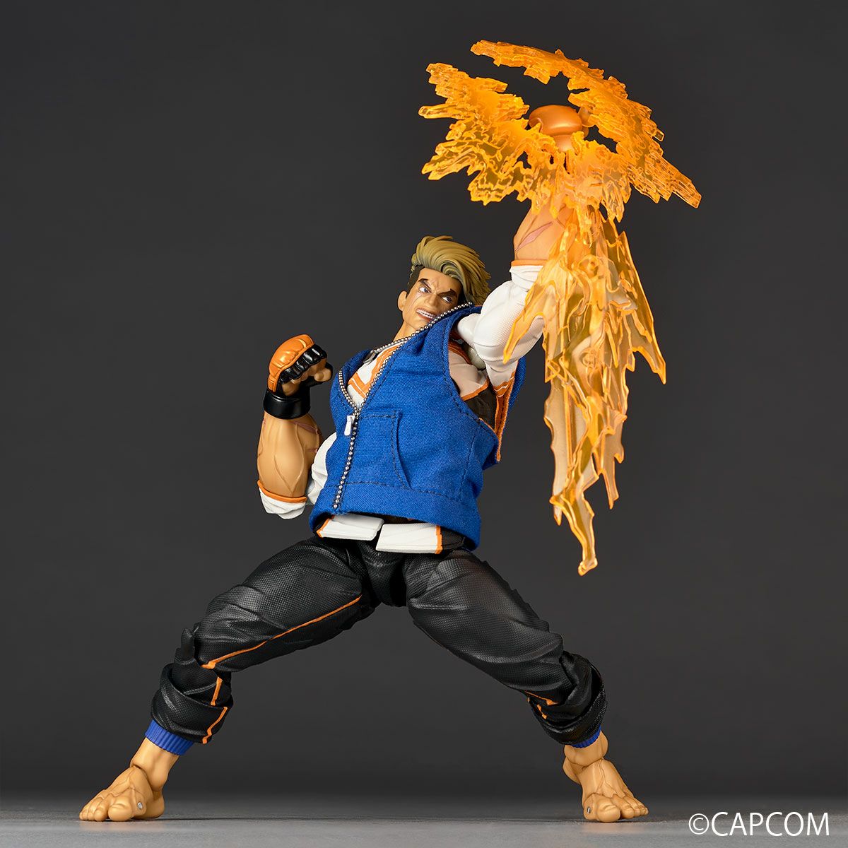 Street Fighter 6 Luke Revoltech Amazing Yamaguchi action figure - high uppercut