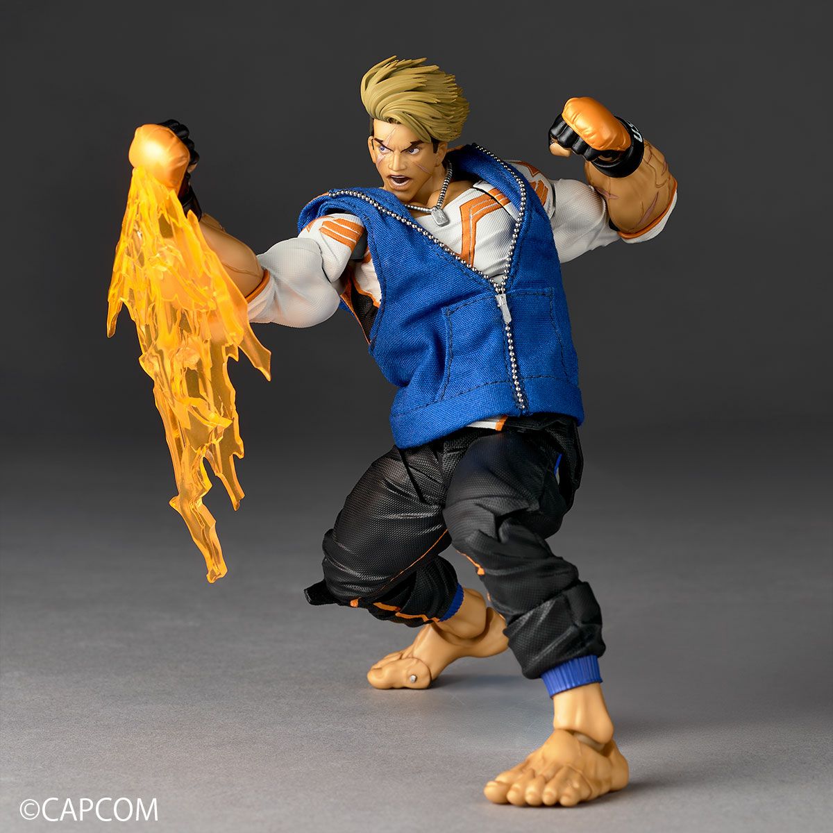 Street Fighter 6 Luke Revoltech Amazing Yamaguchi action figure - mid uppercut