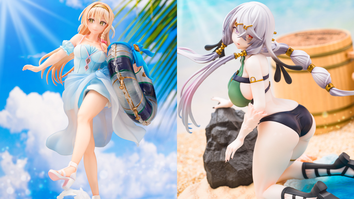 Atelier Ryza anime - Klaudia and Lila swimsuit figures