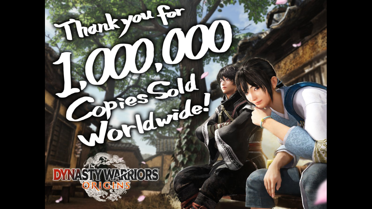 Dynasty Warriors Origins has surpassed 1 million copies sold