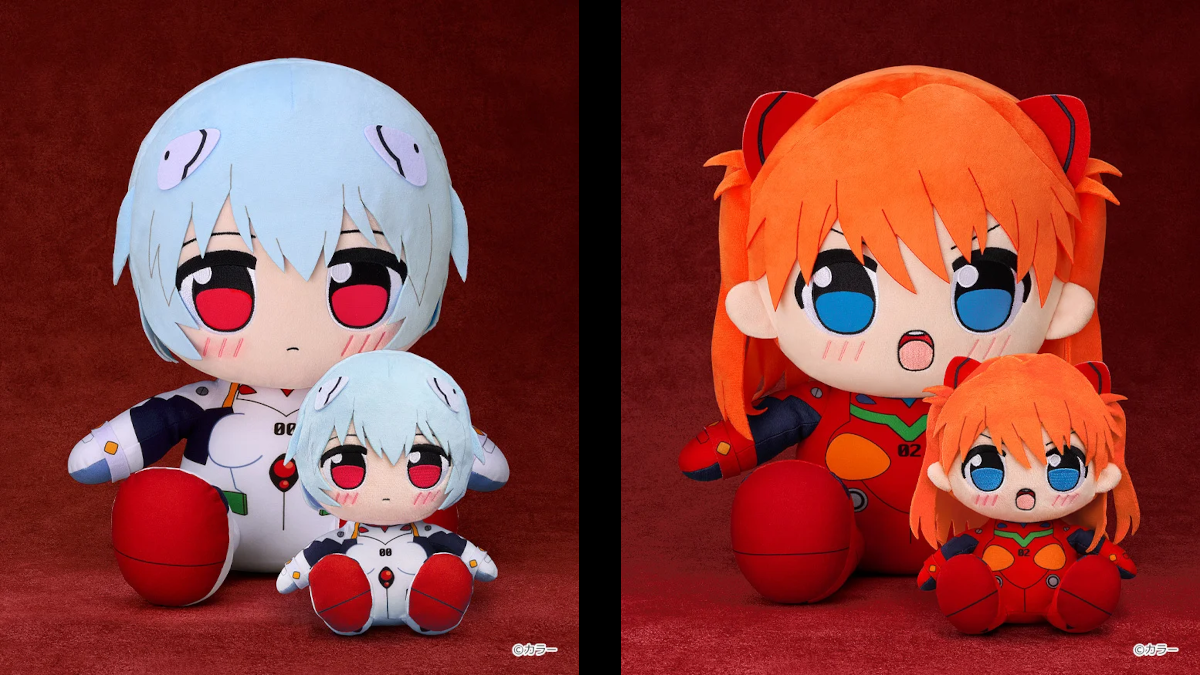 Evangelion Rei and Asuka Kuripan plush toys will have bigger versions