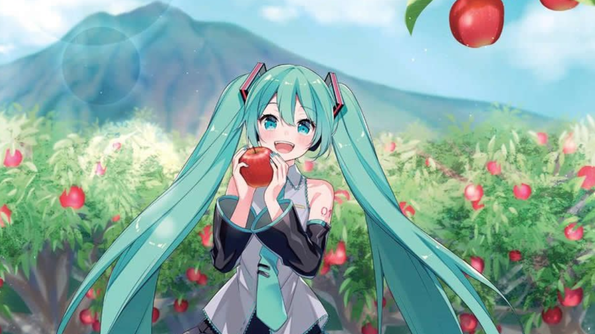 Hatsune Miku Being Used to Sell Apples