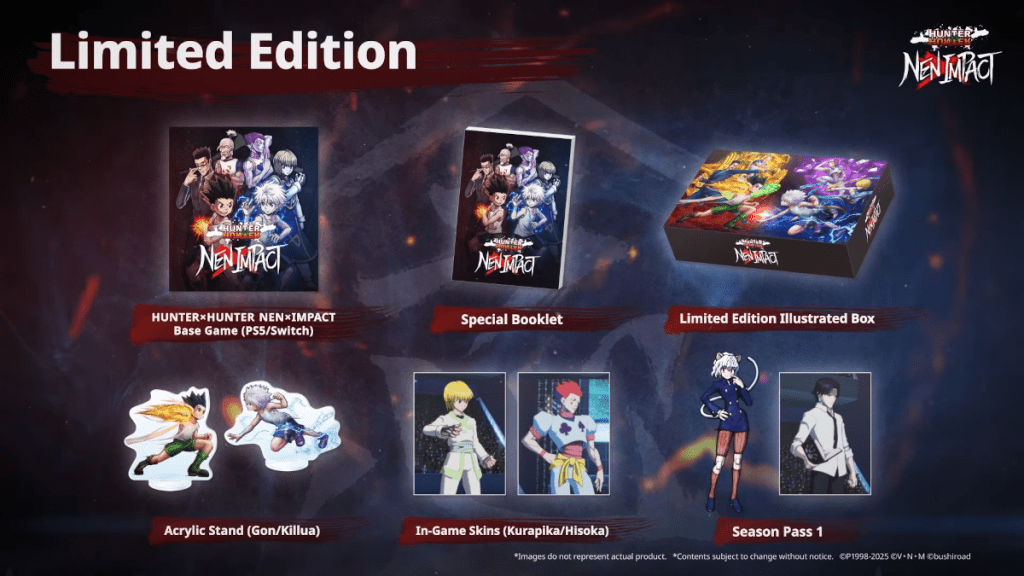 Hunter x Hunter Nen x Impact - Physical limited edition contents