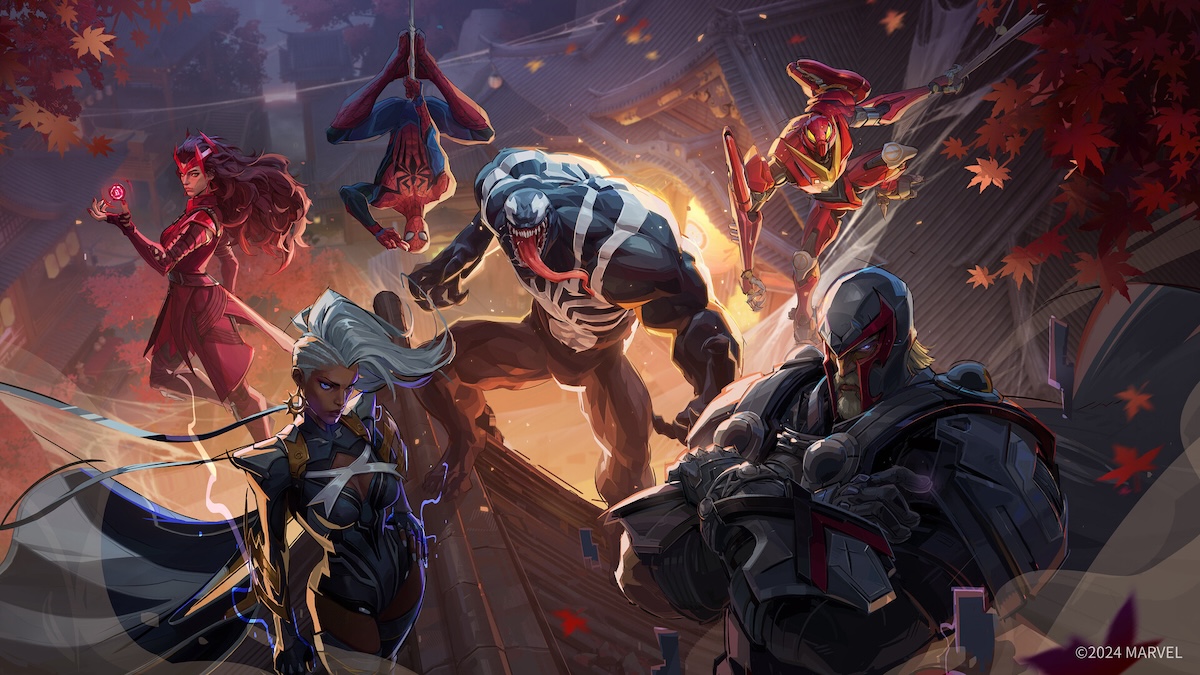 Key art for Marvel Rivals by NetEase Featuring Venom, Magneto, and Storm