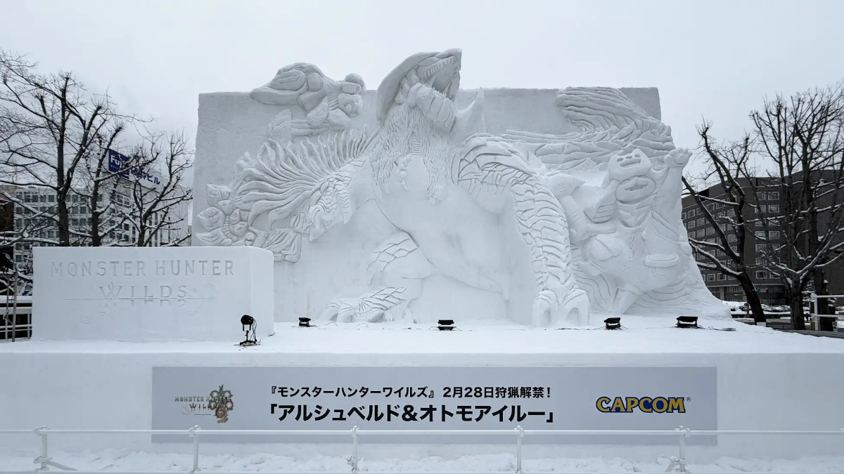 2025 Sapporo Snow Festival Features Monster Hunter Wilds Art