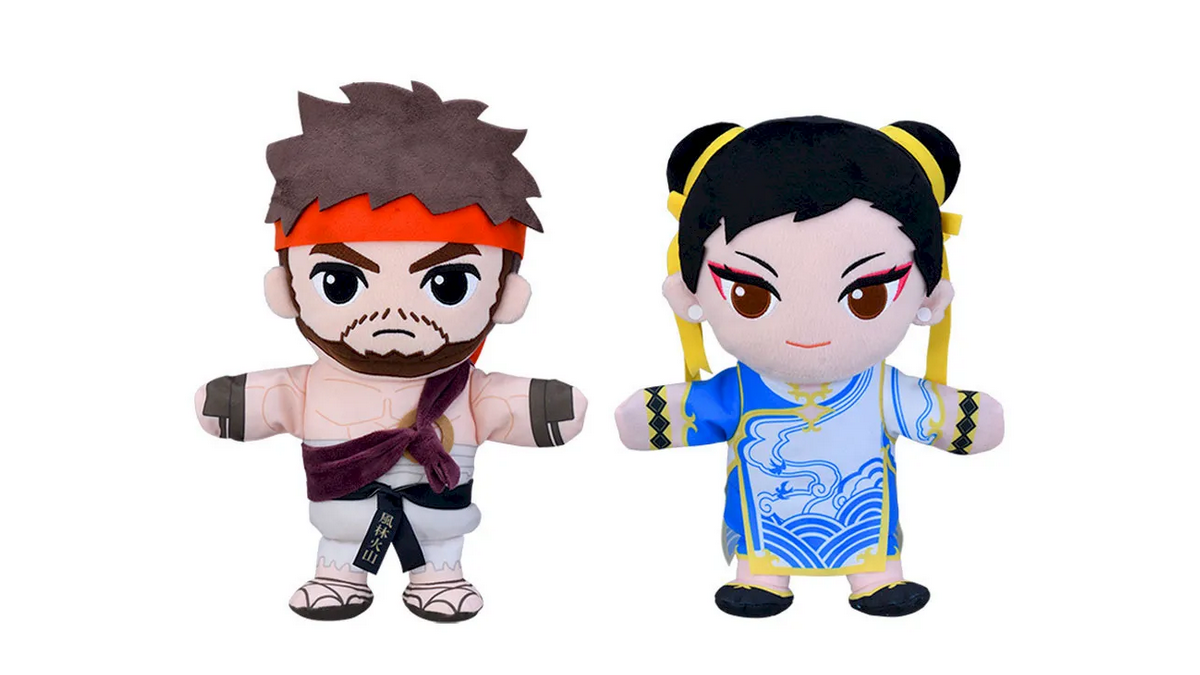 street fighter 6 chun-li ryu plushes