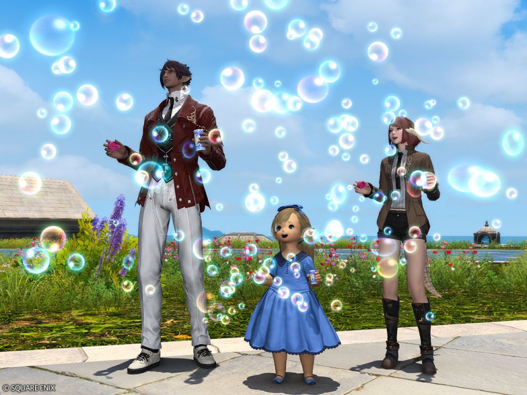 Blow Bubbles With New FFXIV Paid Emote From Online Store  