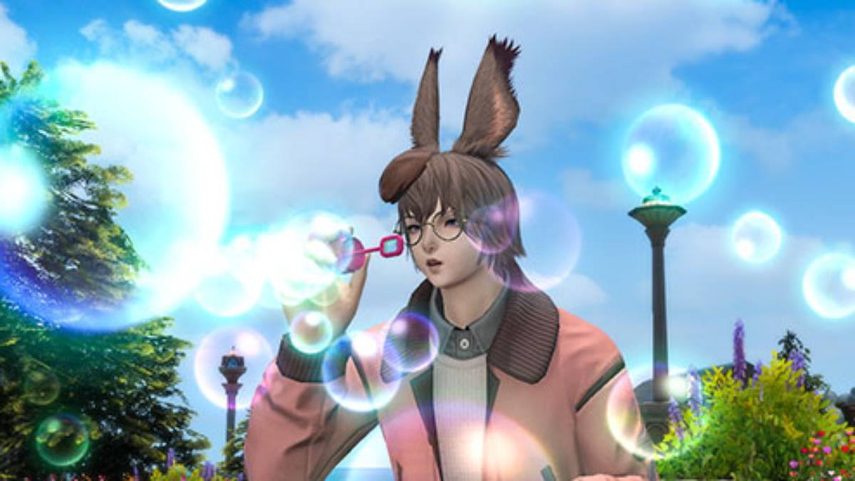 Blow Bubbles With New FFXIV Paid Emote From Online Store