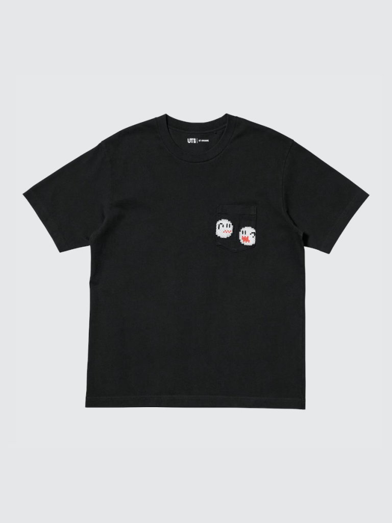 Super Mario Uniqlo UT Archive - Adults 6 - black Boo ghosts